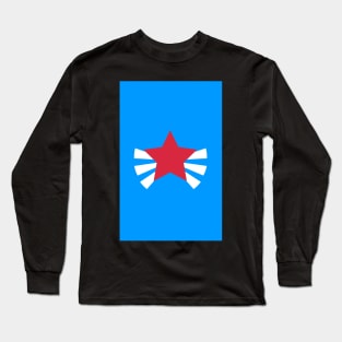 Red Star Burst iPhone case (blue) Long Sleeve T-Shirt